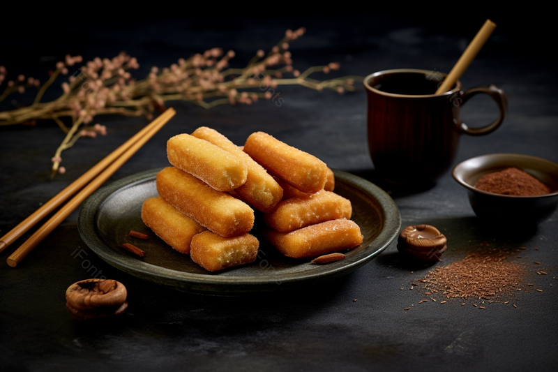 炸年糕美食实拍摄影图,高清,摄影图,摄影图片,图片大全,摄影图免费下载